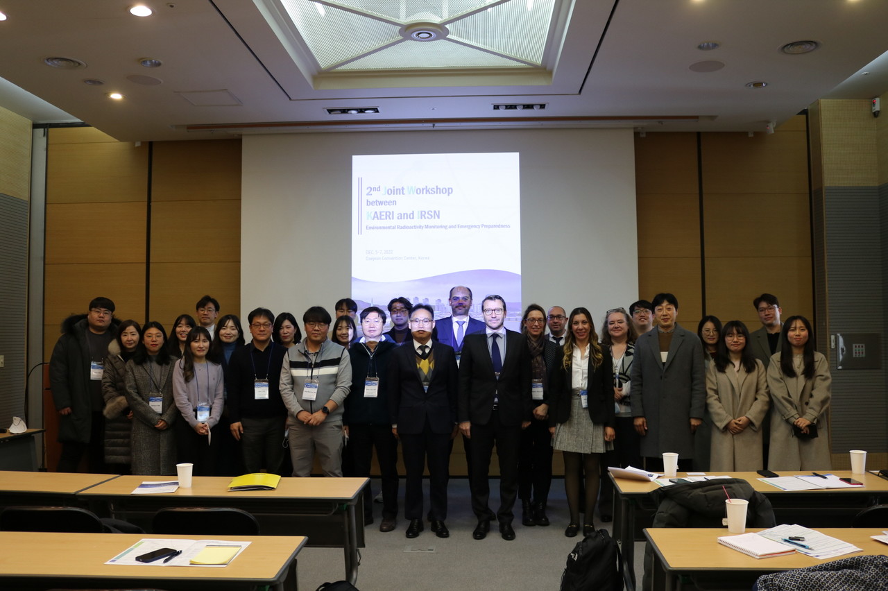 한국원자력연구원은 프랑스 원자력안전방사선방호연구소(ISRN)와 제2회 공동 워크숍을 개최했다.  사진 = 원자력연구원