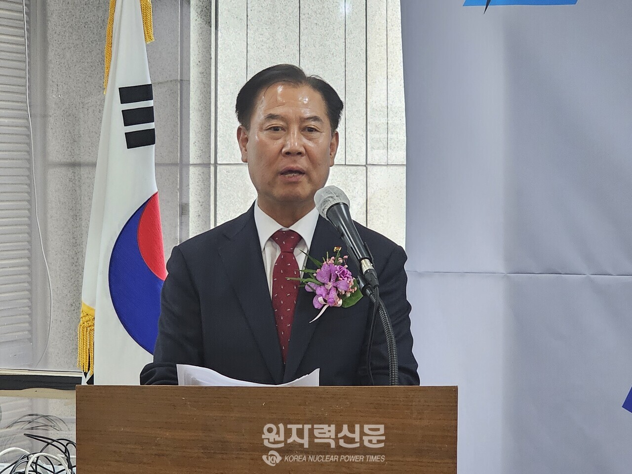 박창환 후보가 인사말을 하고있다.  사진 = 이석우 기자